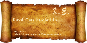 Kovács Esztella névjegykártya
